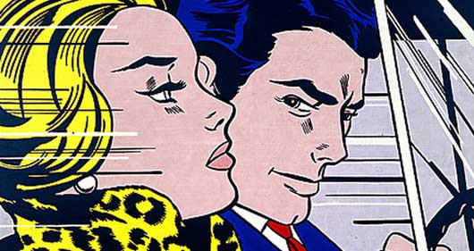 530x281 Roy Lichtenstein Artwork - Drowning Girl Painting