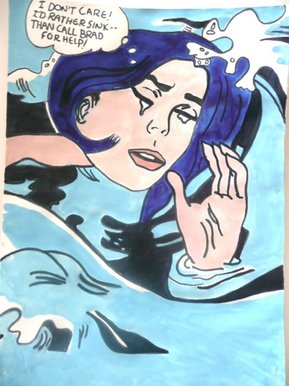 289x386 Bbc - Drowning Girl Painting