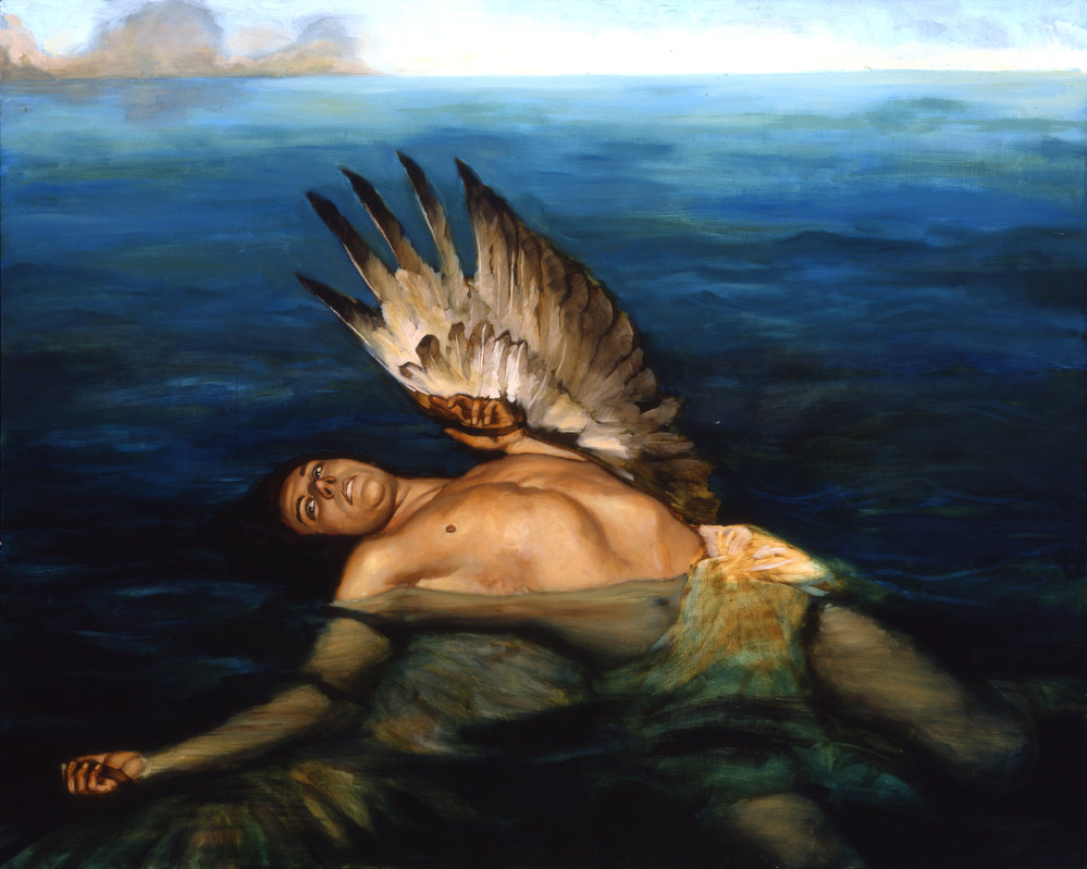 999x799 Icarus Drowning By Mopeydecker - Drowning Painting