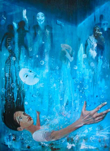 450x615 Drowning - Drowning Painting