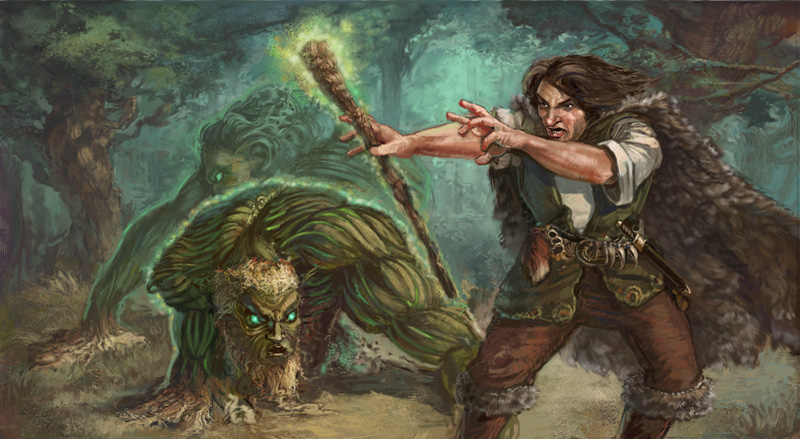 800x439 Druid With Plant Minions By Thegryph - Druid Painting