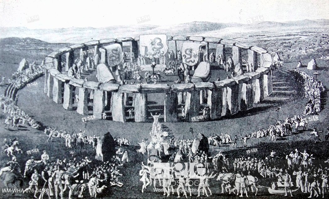 1048x634 Painting Depicting A Druid Ceremony - Druid Painting