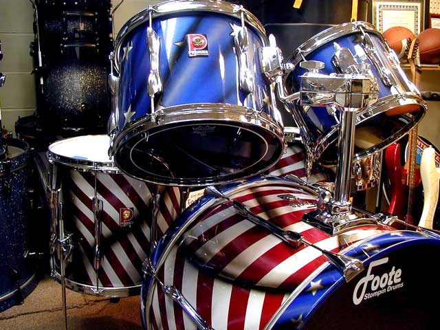 640x480 Foote Stompin Drums - Drum Set Painting