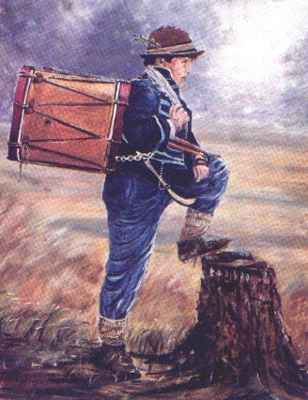 308x400 The Drummer Boy Of Shiloh - Drummer Boy Painting