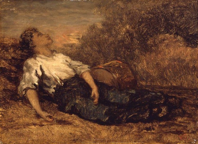 770x560 The Wounded Drummer Boy 1862 Painting William Morris Hunt Oil - Drummer Boy Painting