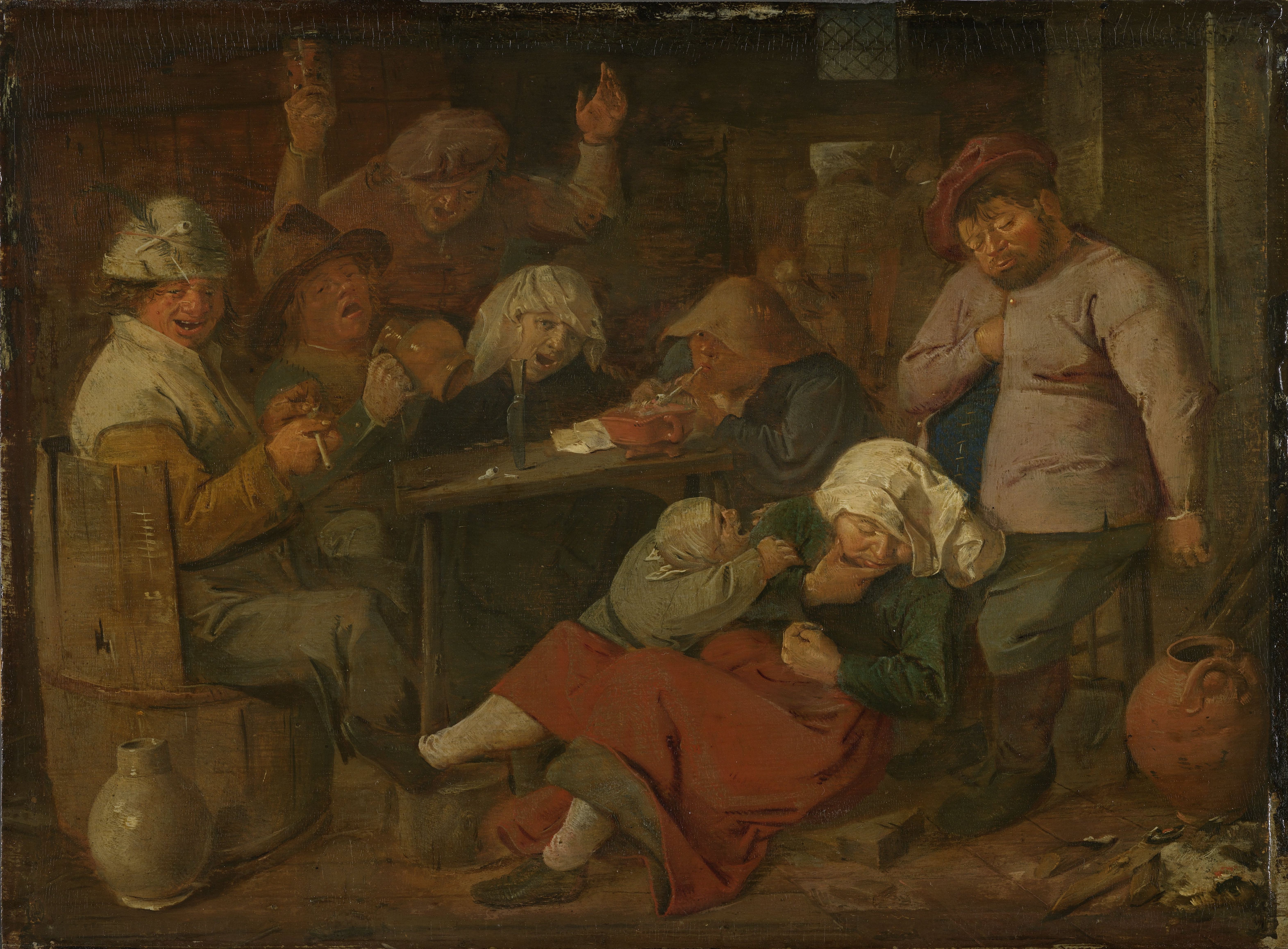 6286x4632 Fileadriaen Brouwer - Drunk Painting
