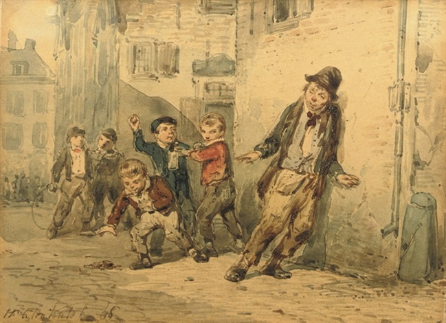 649x470 Teasing The Drunkard By Herman Frederik Carel Ten Kate On Artnet - Drunkard Painting