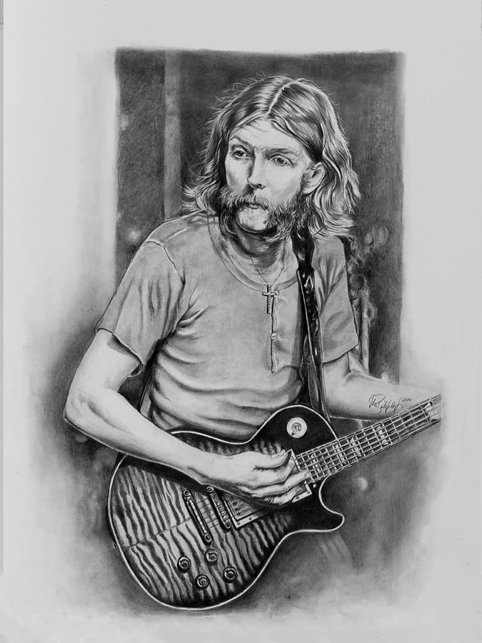 675x900 Duane Allman Drawing By Art Imago - Duane Allman Painting