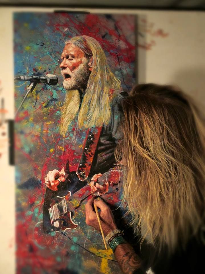 720x960 My Gregory Allman Painting - Duane Allman Painting
