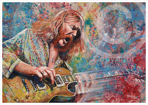 594x423 Tom Nollallman, Duane - Duane Allman Painting