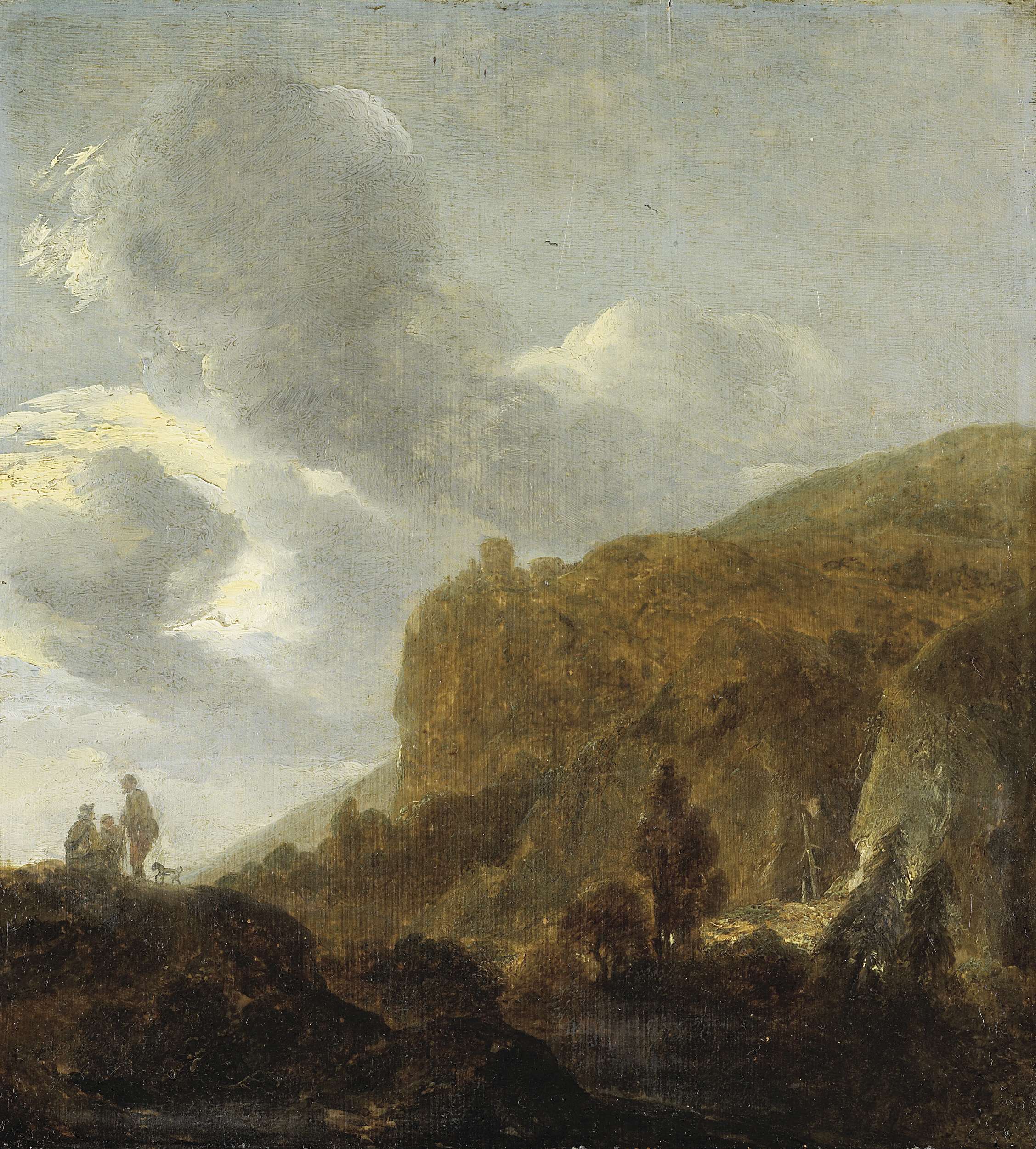 2255x2500 Mountain Landscape. 1630 - Dubois Painting