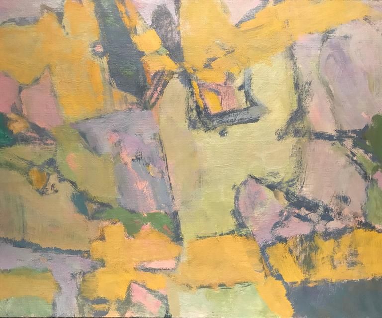 768x638 Parisian Abstract Expressionist Original Oil Painting Painting - Dubois Painting