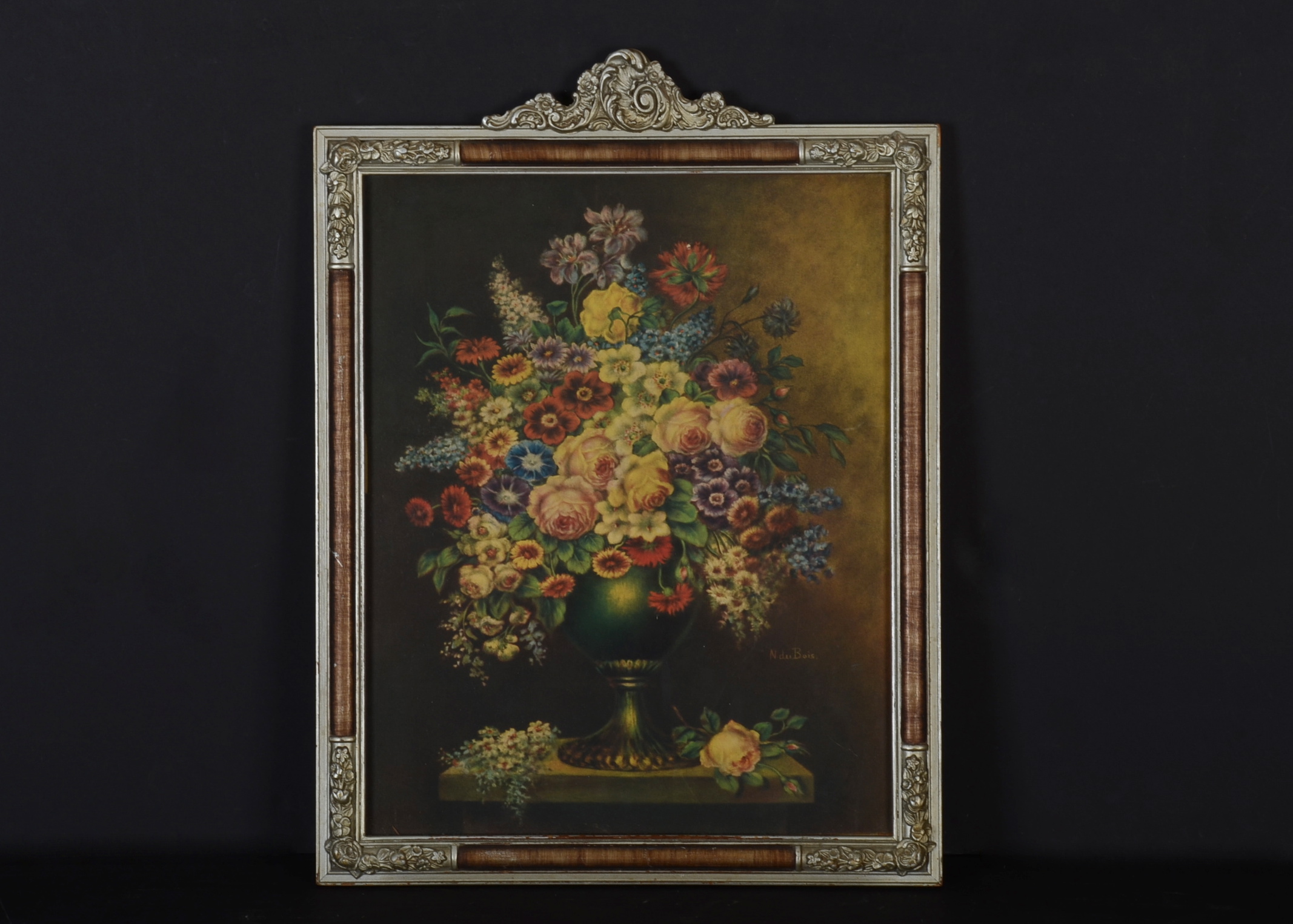 2134x1525 Framed Print Of A Still Life By N. Dubois Ebth - Dubois Painting Values