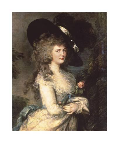 407x488 Portrait Of Georgiana, Duchess Of Devonshire Premium Giclee Print - Duchess Of Devonshire Painting