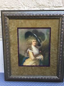 225x300 Print In Frame, Portrait Of Georgiana, Duchess Of Devonshire Ebay - Duchess Of Devonshire Painting