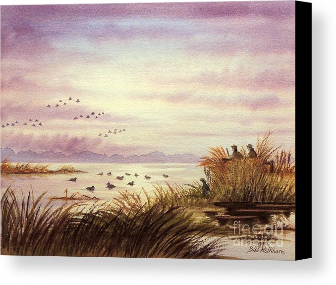 678x575 Duck Hunting Companions Canvas Print Canvas Art By Bill Holkham - Duck Hunting Painting