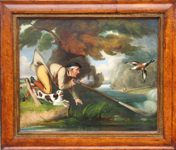 600x513 Duck Hunting Scene Painting - Duck Hunting Painting