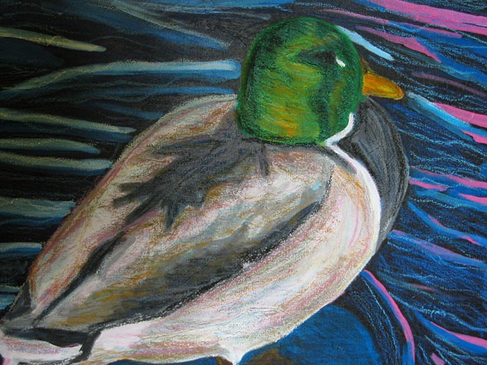 700x525 Mixed Media Duck Painting From College Megan Coyle Artist - Duck Painting