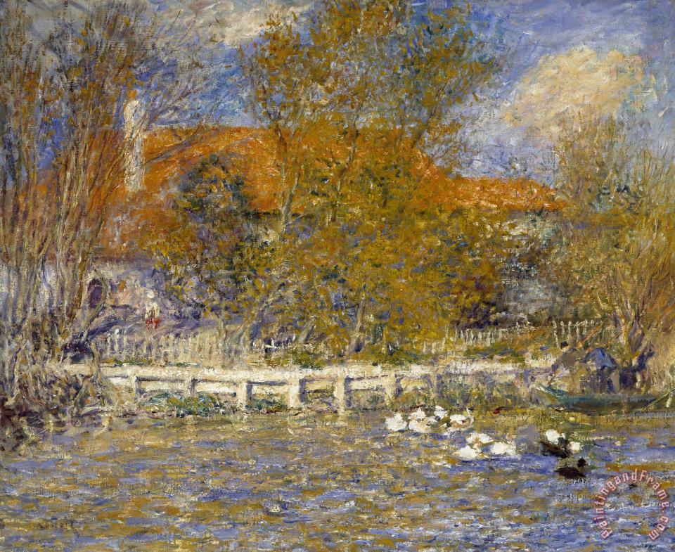 960x785 Pierre Auguste Renoir The Duck Pond Painting - Duck Pond Painting