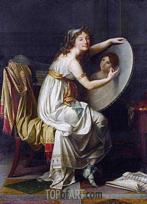 288x400 Portrait Of Rose Adelaide Ducreux Jacques Louis David Painting - Ducreux Painting