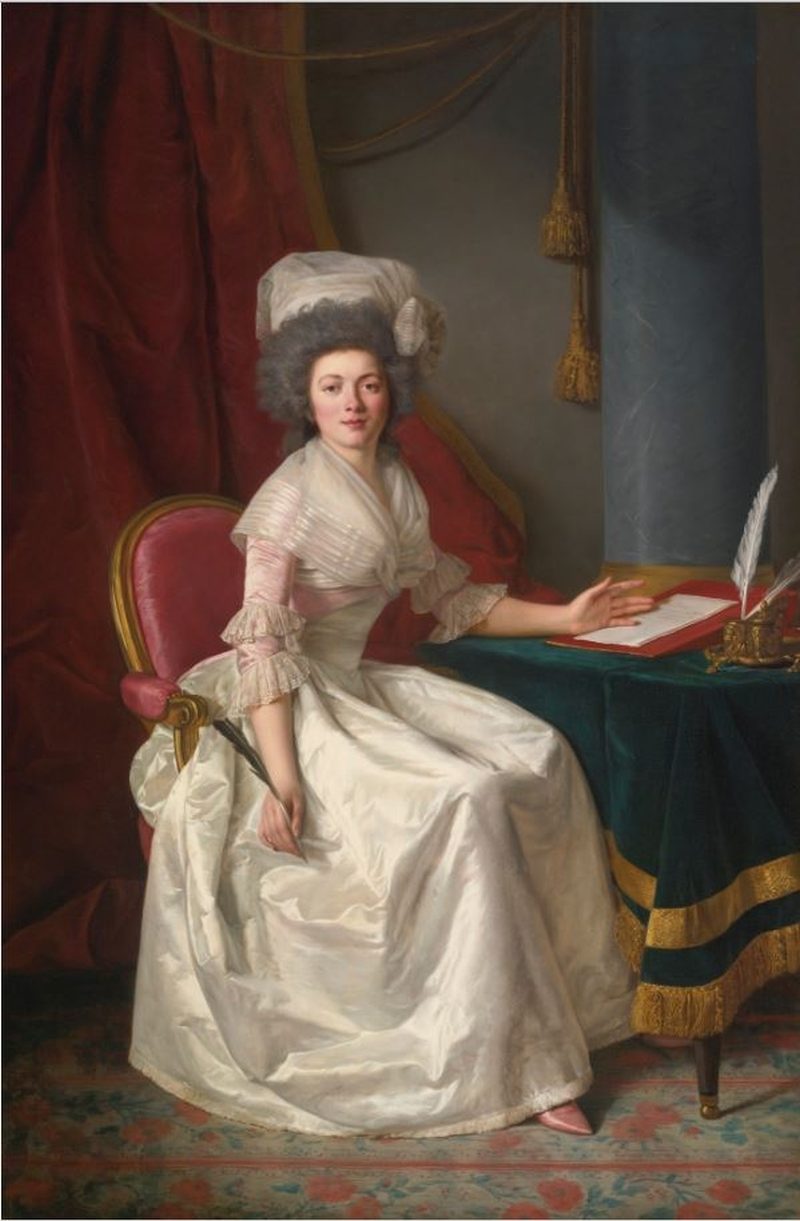 800x1221 Portrait Of A Lady Painting Rose Adelaide Ducreux Oil Paintings - Ducreux Painting