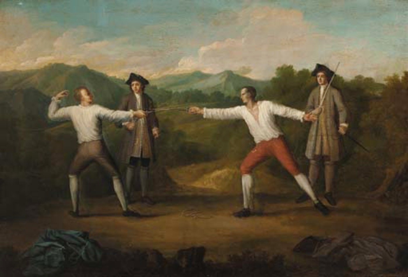 1400x952 James Parmentier Reproductions For Sale 1st Art Gallery - Duel Painting