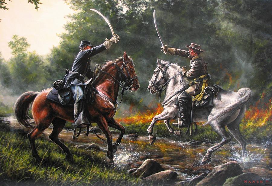 900x614 The Duel Painting By Dan Nance - Duel Painting