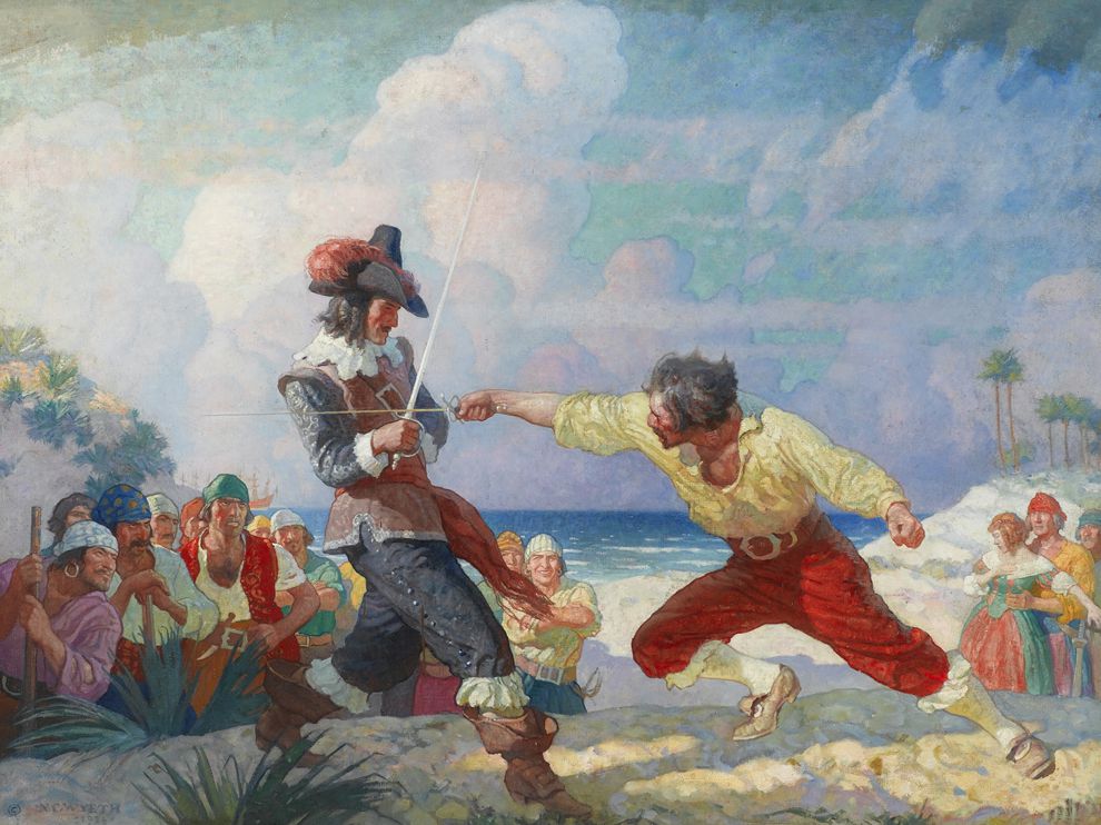 990x742 The Duel On The Beach - Duel Painting