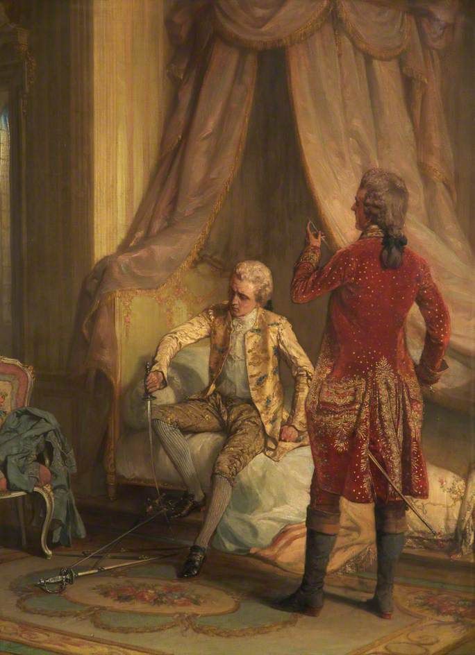 684x944 The Morning Of The Duel, Painted 1895, Talbot Hughes - Duel Painting