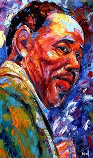 189x320 Daily Painters Abstract Gallery Abstract Jazz Painting Art,music - Duke Ellington Painting