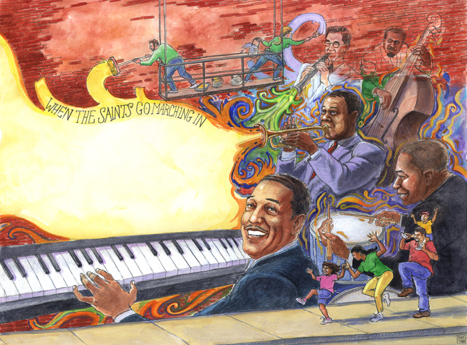 676x500 Duke Ellington Chuck Todd Artist - Duke Ellington Painting