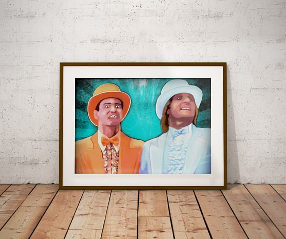 570x475 Dumb And Dumber Harry And Lloyd Jim Carrey Jeff Daniels Farrelly - Dumb And Dumber Painting
