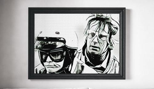 500x289 Dumb And Dumber Movie Poster Art Canvas Print Wall Rubyru - Dumb And Dumber Painting