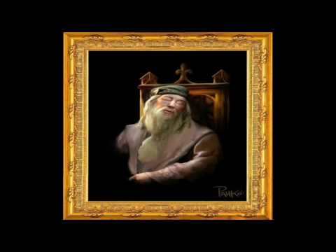 480x360 Dumbledore's Sleeping Portrait - Dumbledore Painting