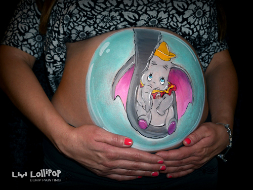500x375 Dumbo Bump Face Painting Leicester To London - Dumbo Painting