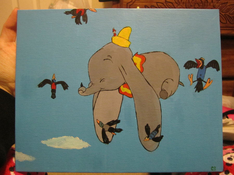 900x675 Disney Dumbo By Ldybg95 - Dumbo Painting