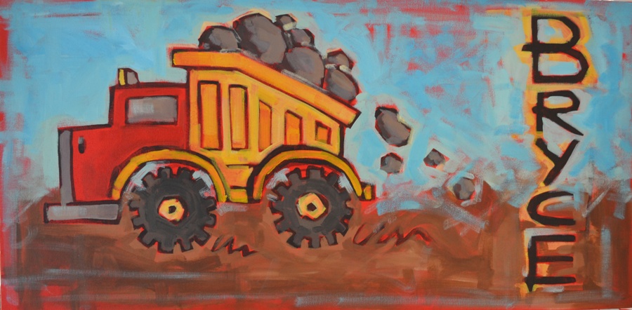 900x442 Painting No. 50 Dump Truck - Dump Truck Painting
