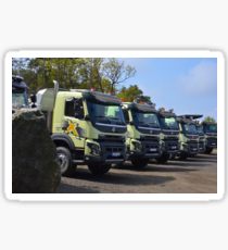 210x230 Dump Truck Painting Amp Mixed Media Stickers Redbubble - Dump Truck Painting