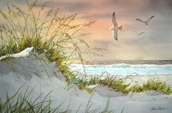 600x395 Florida Dune Painting By Tom Bond - Dune Painting
