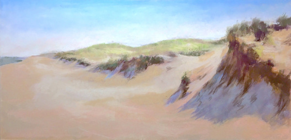 600x290 Coastal Landscape Paintings In Pastel Dunes Amp Grasses - Dune Painting