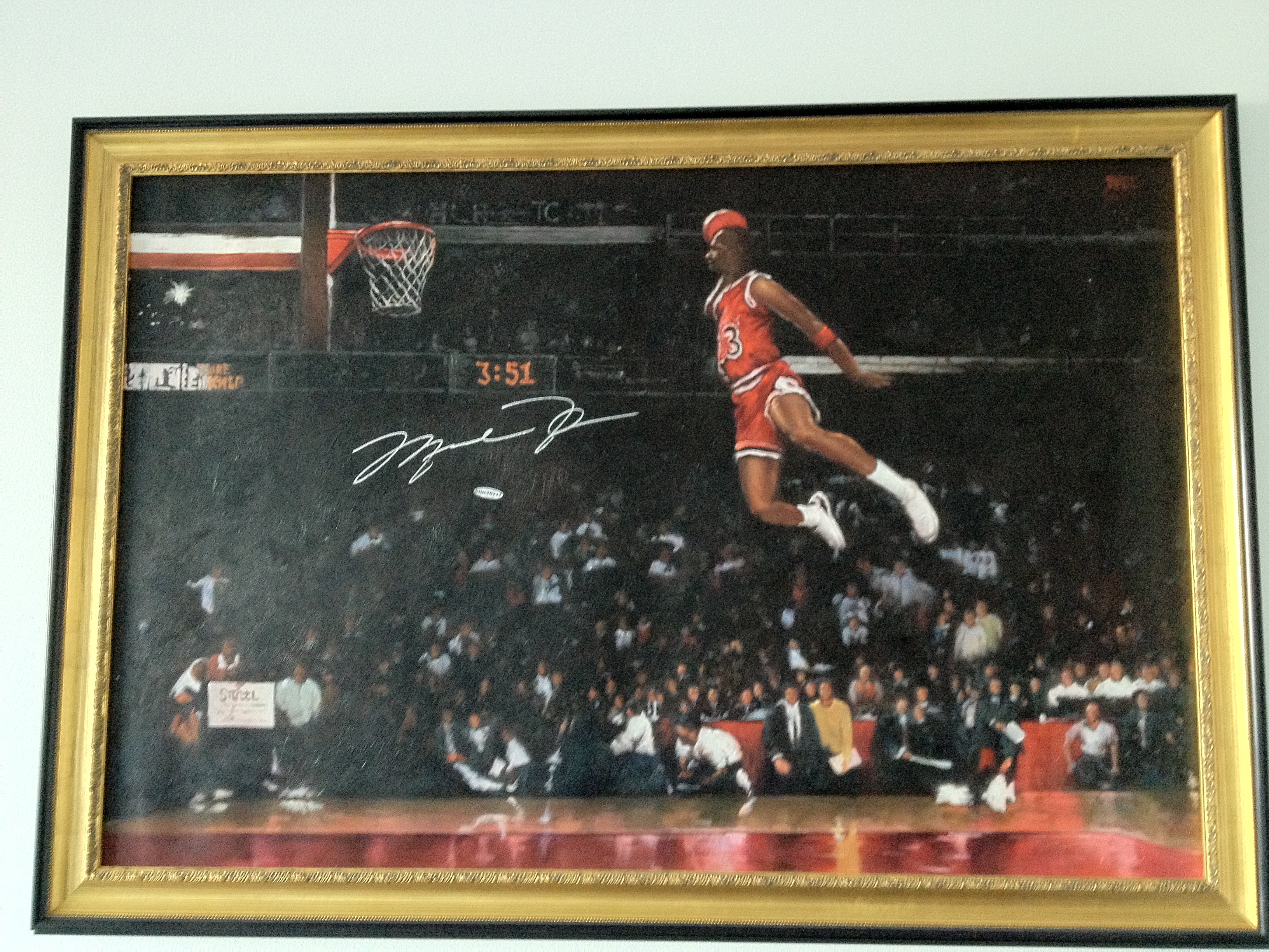 3264x2448 My Most Prized Possessions For The Love Of The Game - Dunking Jesus Painting