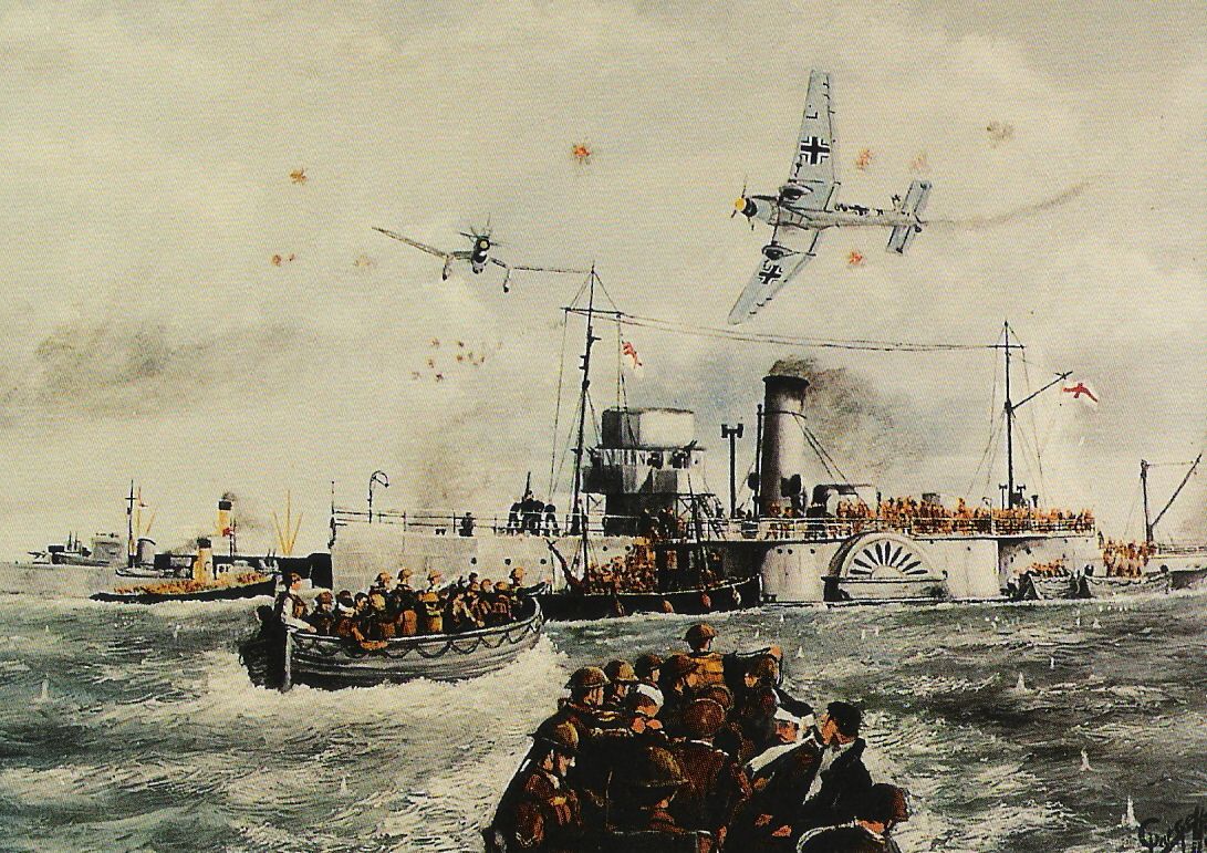 1091x771 Medway Queen - Dunkirk Painting