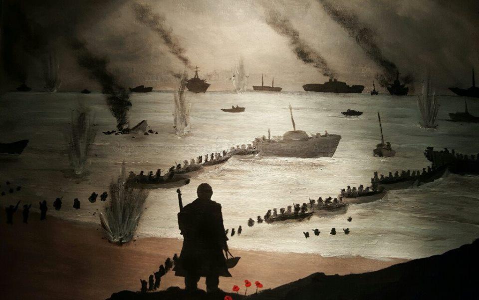 960x601 Original Painting - Dunkirk Painting