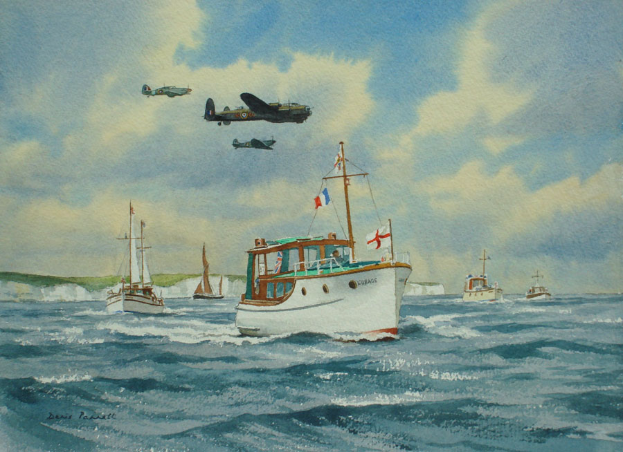 900x654 Recent Commissioned Paintings By Artis Denis Pannett G.av.a - Dunkirk Painting