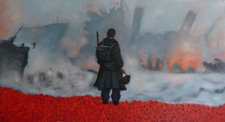 770x418 Saatchi Art Dunkirk Painting By Ta Thimkaeo - Dunkirk Painting