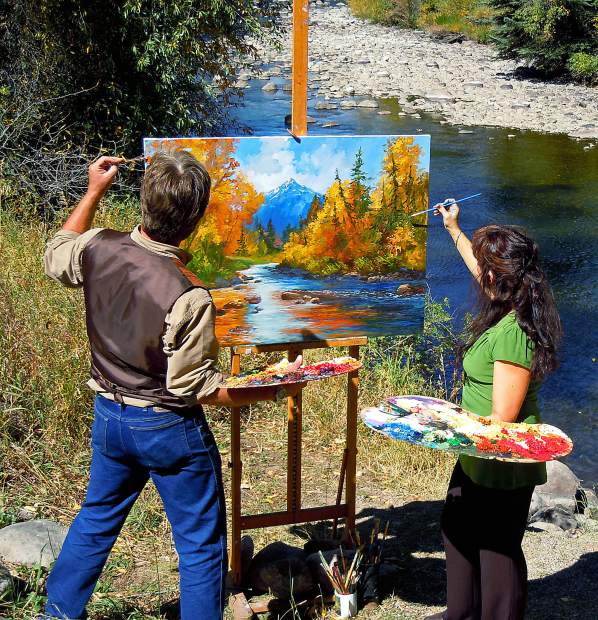 598x620 Husband And Wife Duo Create Beautiful Paintings Minneapolis - Duo Painting