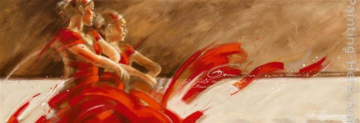 720x247 Kitty Meijering Duo In Red Painting Anysize 50% Off - Duo Painting