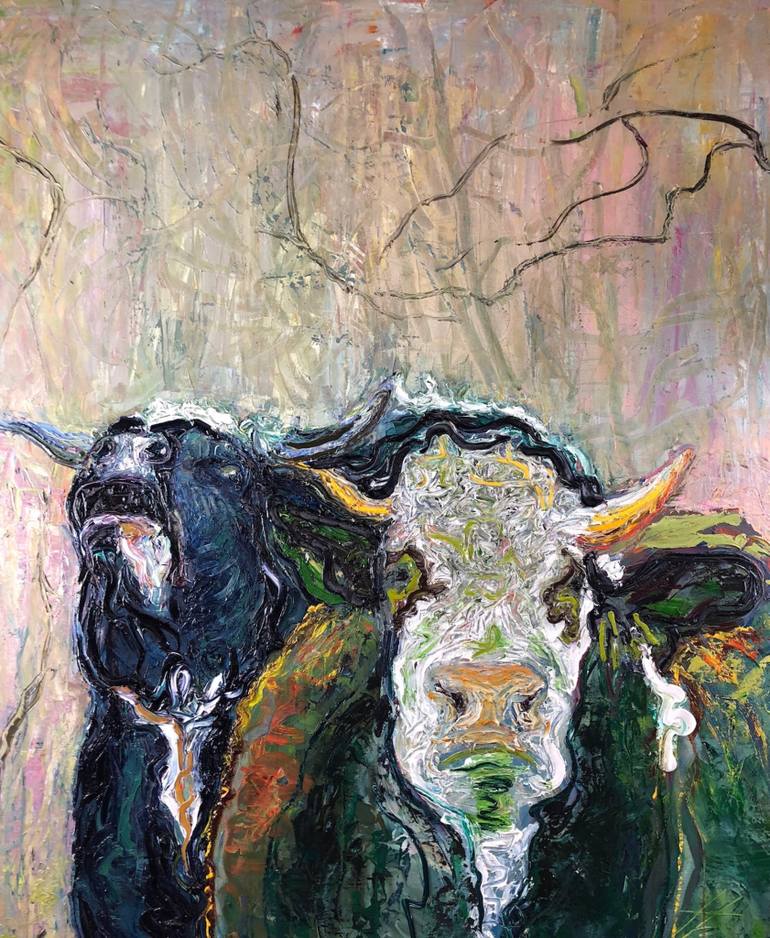 770x938 Saatchi Art Duo Painting By Edit Hermkens - Duo Painting