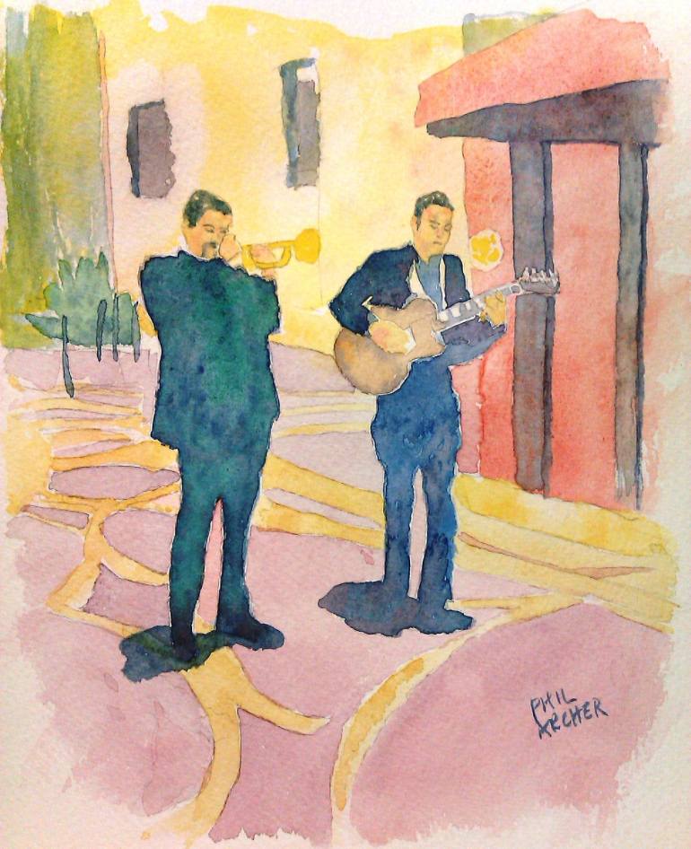 770x946 Saatchi Art Duo Painting By Phil Archer - Duo Painting