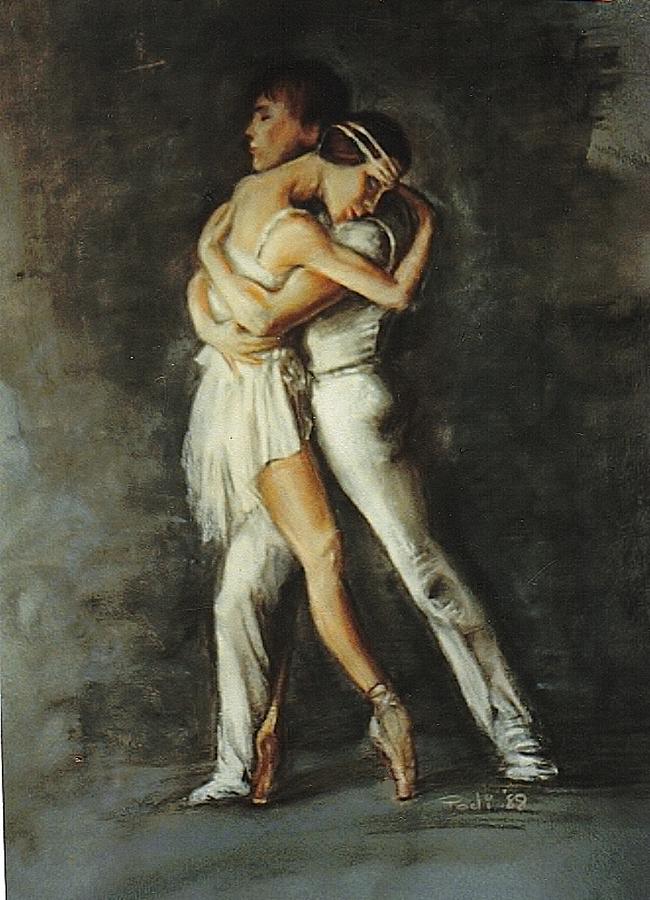 650x900 Duo Dance Painting By Podi Lawrence - Duo Painting